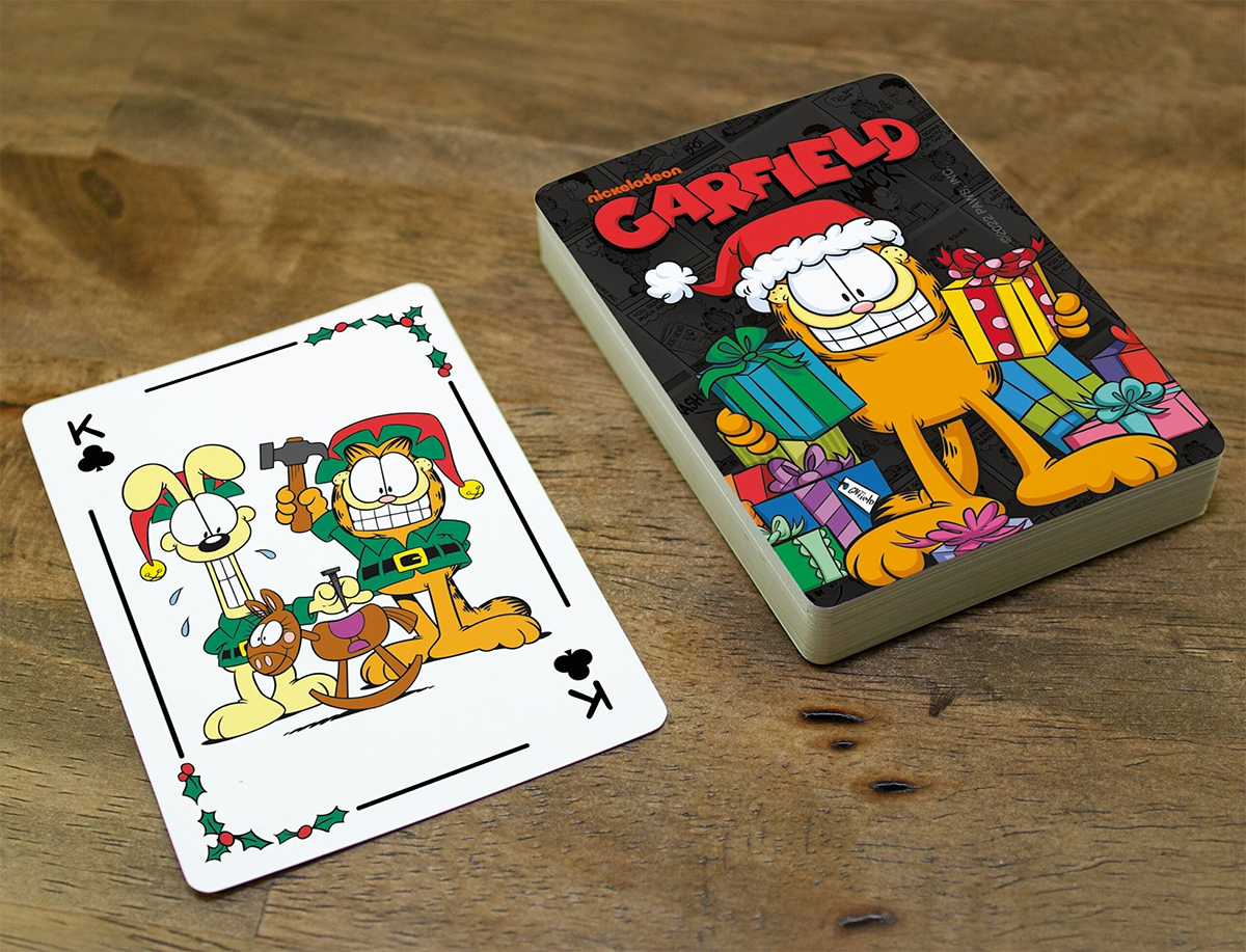 Garfield deck at Christmas