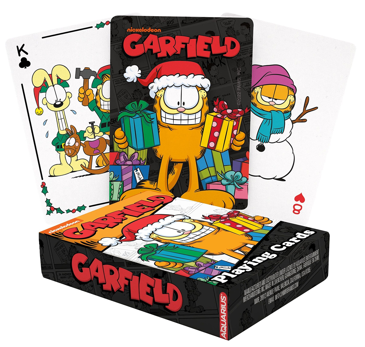 Garfield deck at Christmas