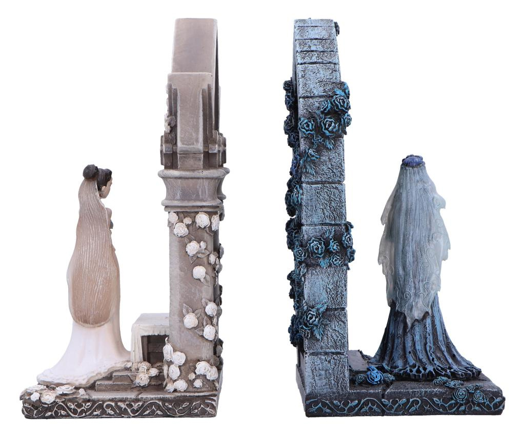 Corpse Bride Bookends with Emily and Victoria from Corpse Bride