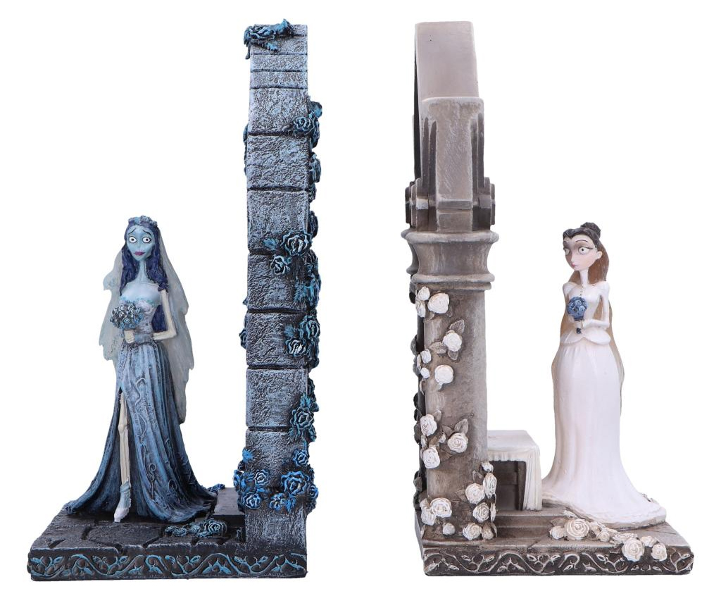Corpse Bride Bookends with Emily and Victoria from Corpse Bride