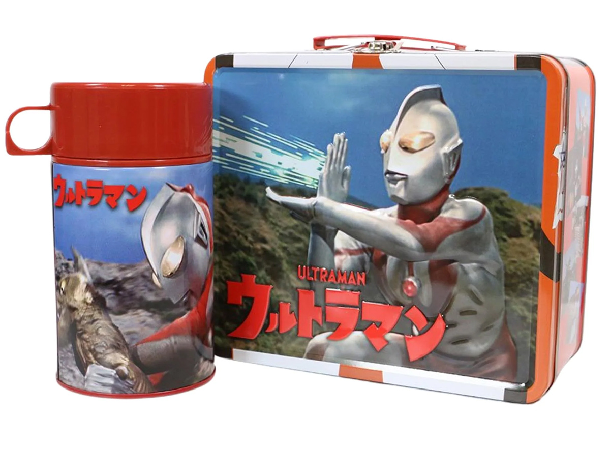 Ultraman Tin Titans lunchbox with thermos