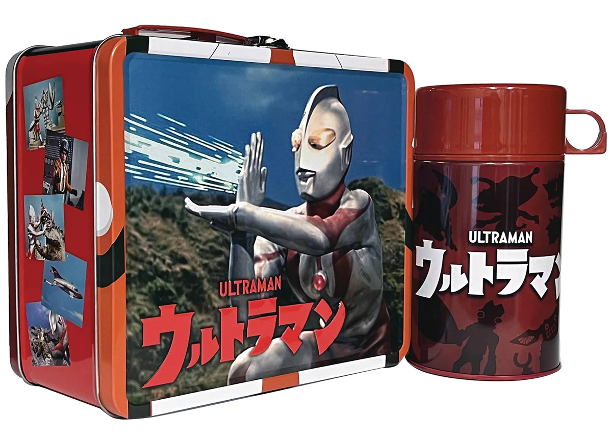 Ultraman Tin Titans lunchbox with thermos