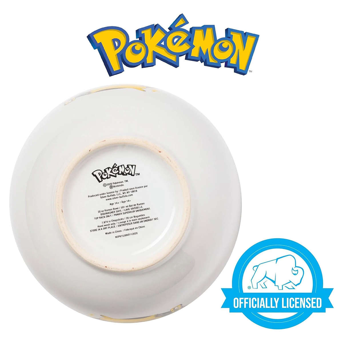 Tigella Ramen Picachu Pokémon com Hashiss