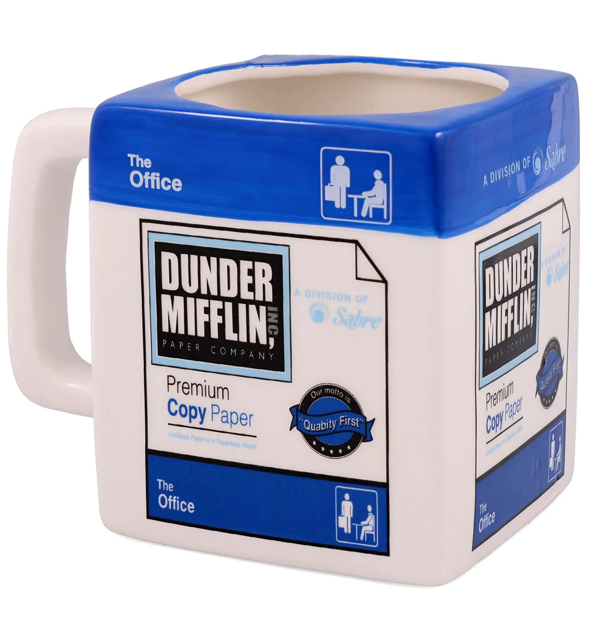 Sculpted mug resumes from Dunder mifflin paper from The Office