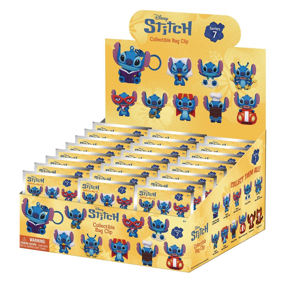 Chaveiros Stitch 3D Figural Bag Clip (Blind-Bag)
