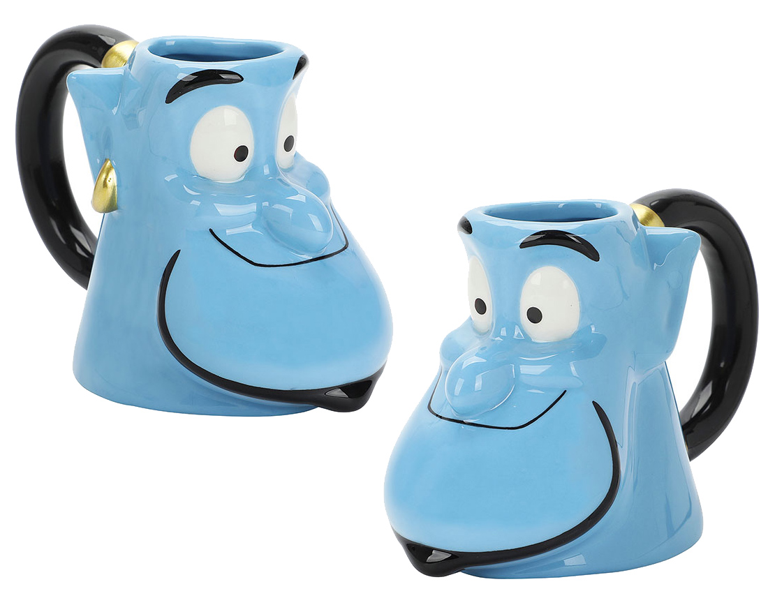 Blue Sculpted Mug Blue Genius from the 1992 Aladdin movie