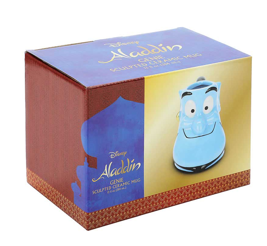 Blue Sculpted Mug Blue Genius from the 1992 Aladdin movie