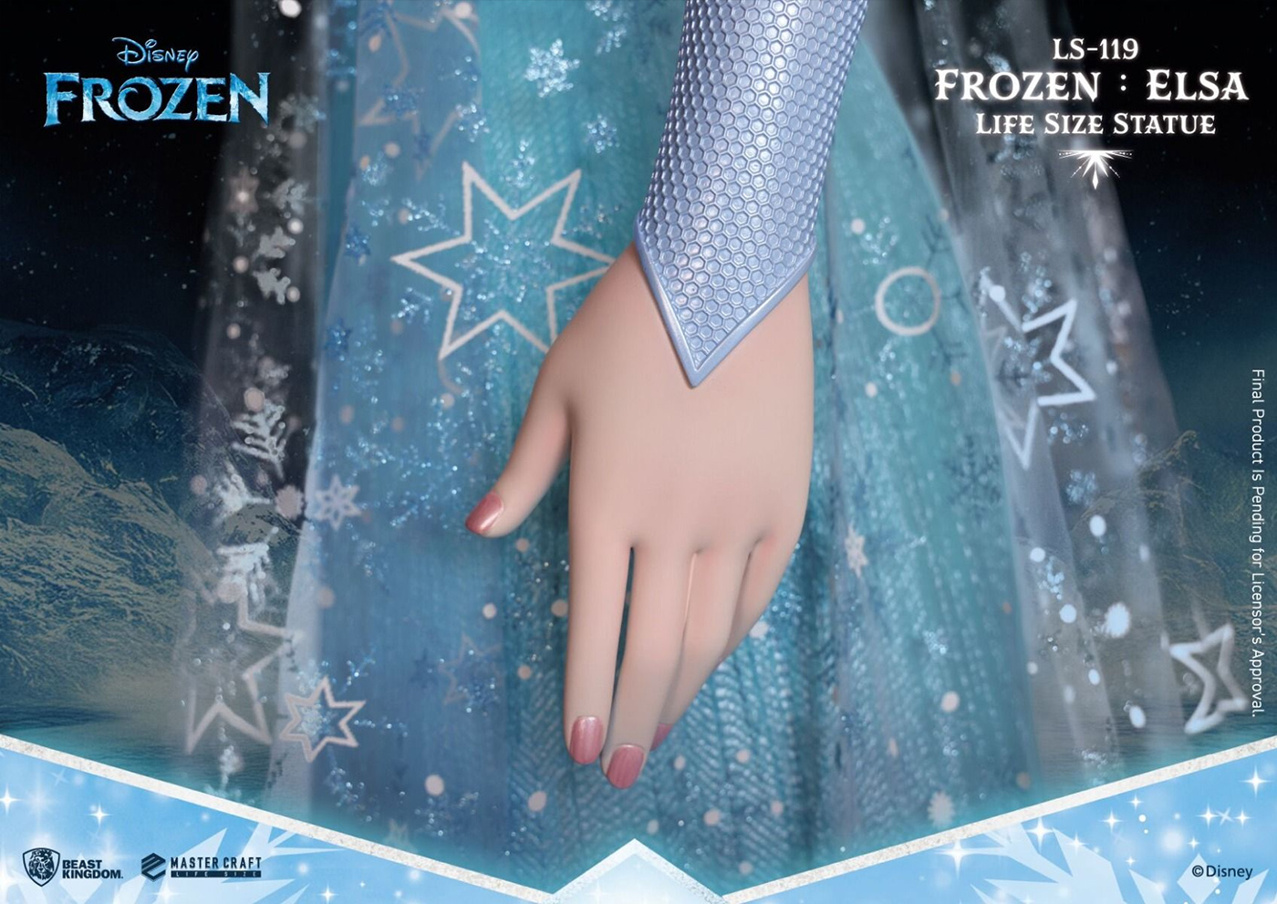 ELSA STATE OF FROZEN FROZEN 1: 1 with 1.70 meter high