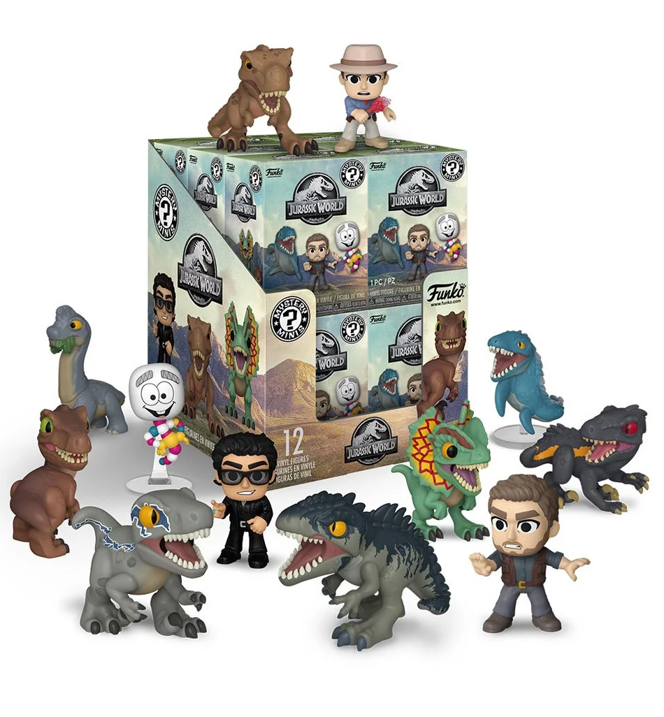 Jurassic Park e Jurassic World Mystery Minis – Mini-Figuras Funko (Blind-Box)