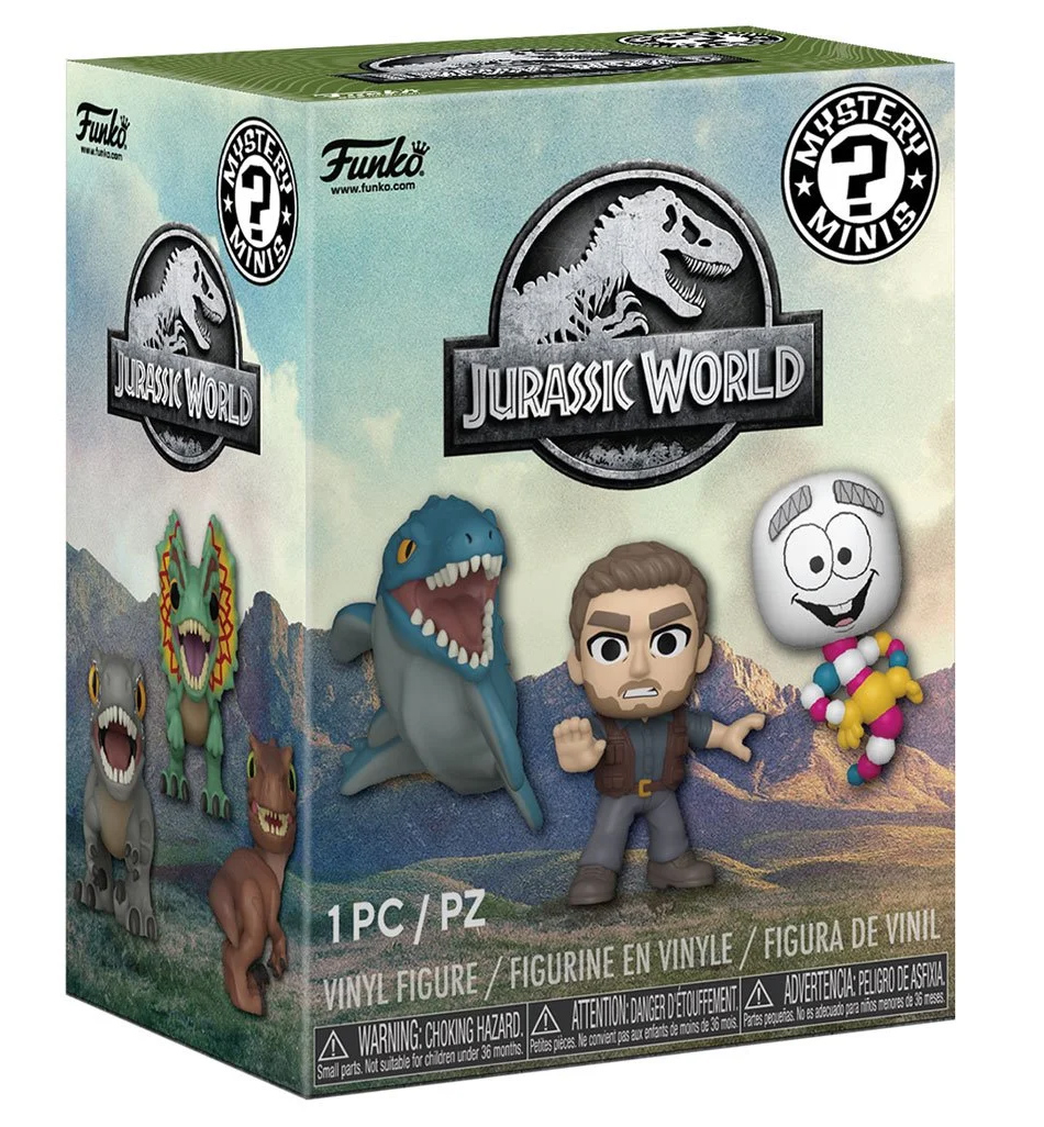 Jurassic Park e Jurassic World Mystery Minis – Mini-Figuras Funko (Blind-Box)