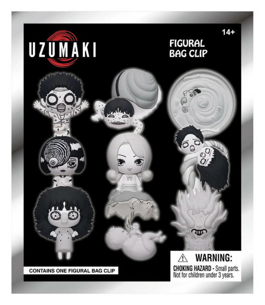 Chaveiros Junji to uzumaki 3D figural bag clip