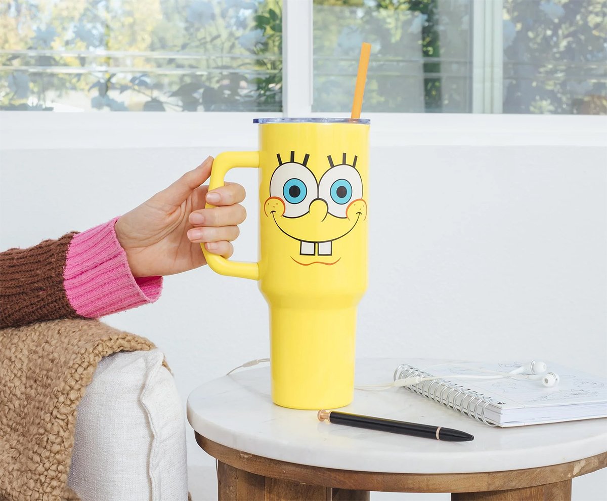 SpongeBob Mug Square Square Stainless Steel Pants