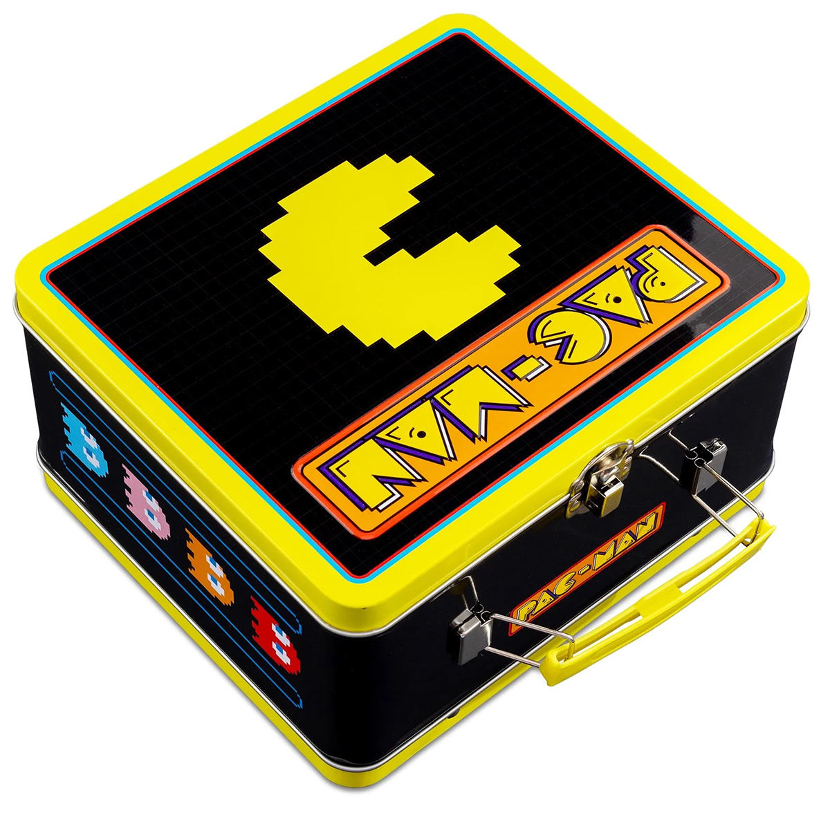 Pac-man can lunchbox with ghosts Blinky, Pinky, Inky and Clyde