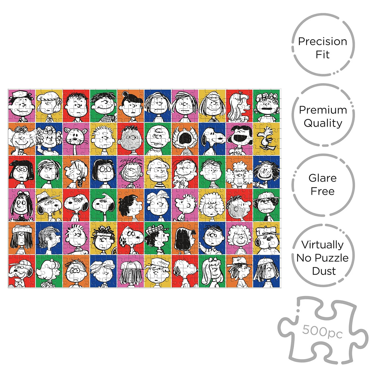 Peanuts puzzle “Portraits” with 500 pieces