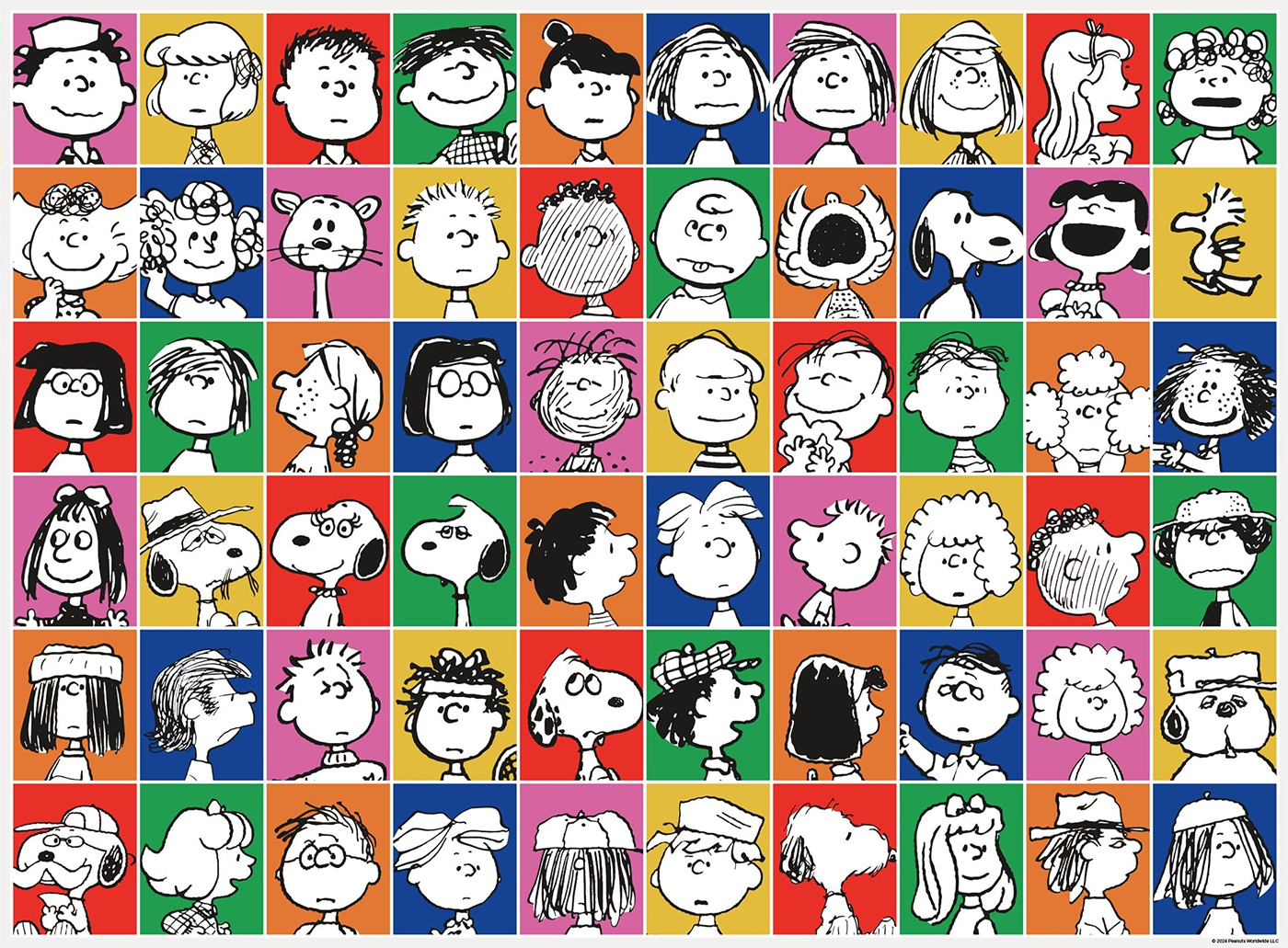 Peanuts puzzle “Portraits” with 500 pieces