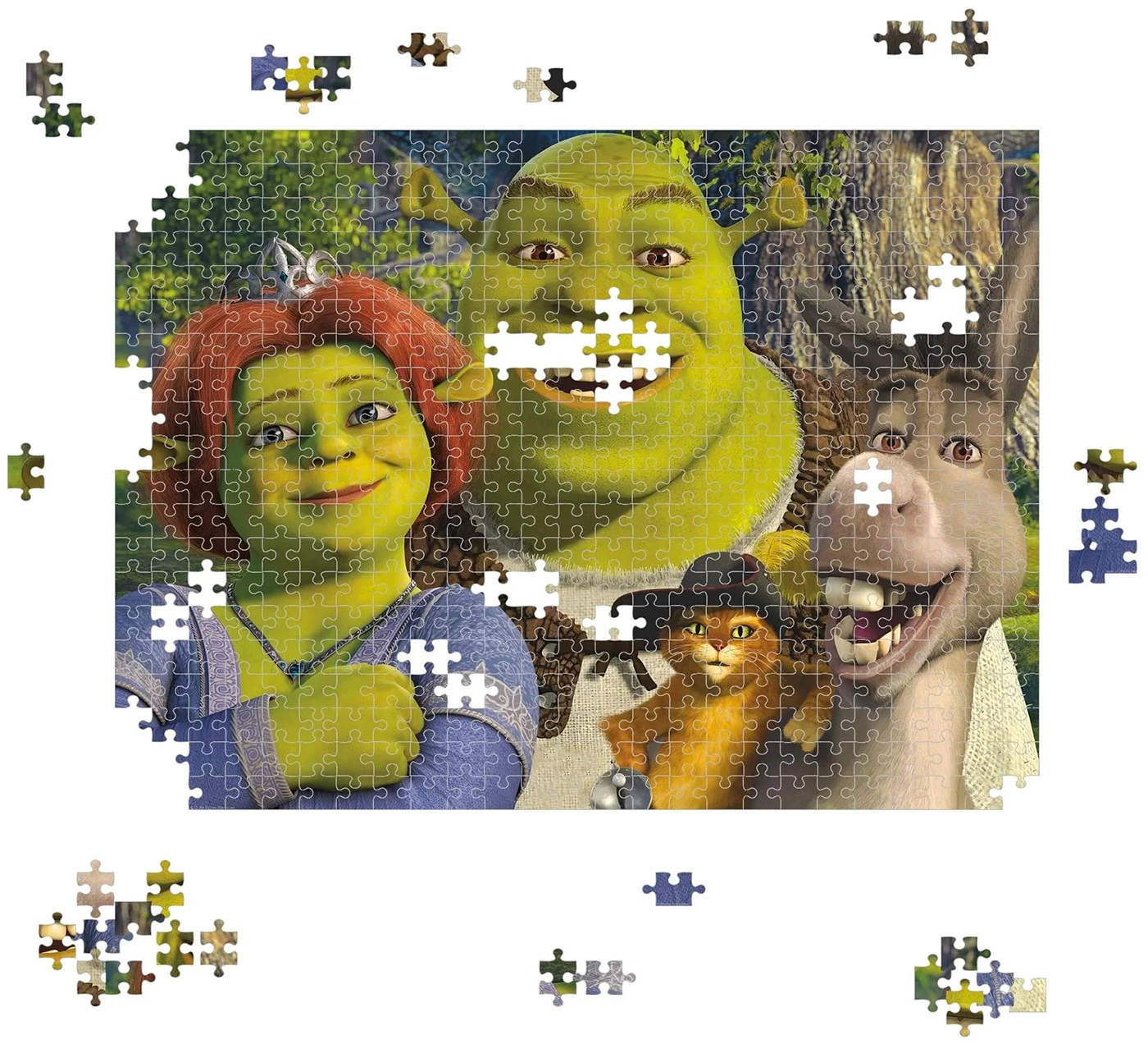 500-piece shrek family puzzle