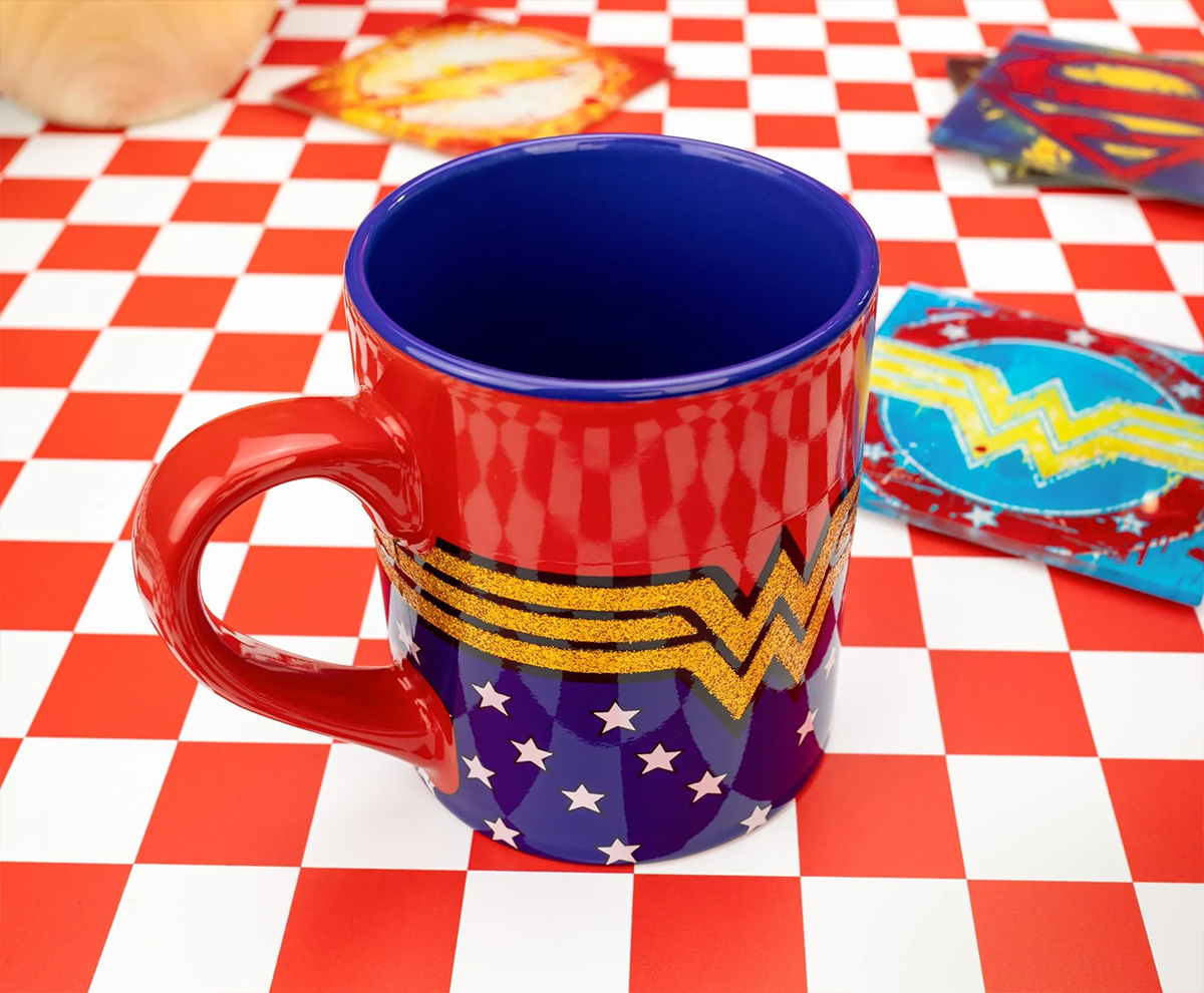 Wonder Woman Mug with Glitter
