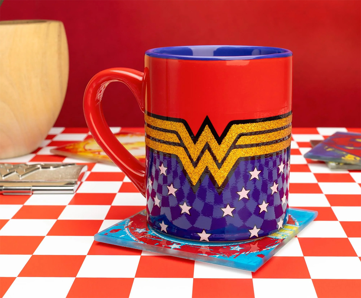 Wonder Woman Mug with Glitter