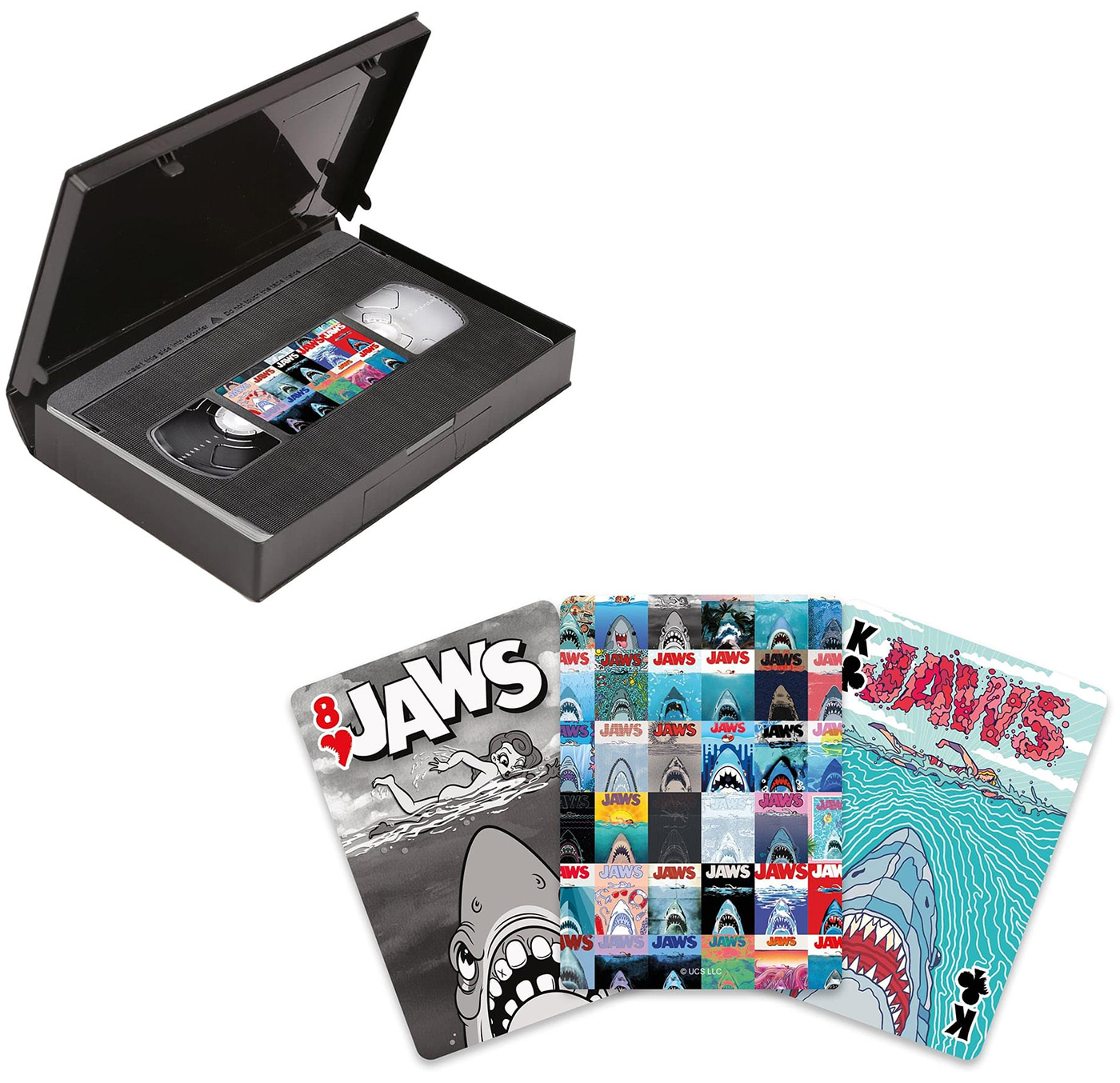 Tubarão Decks (Jaws) 50 years in VHS box and with bites