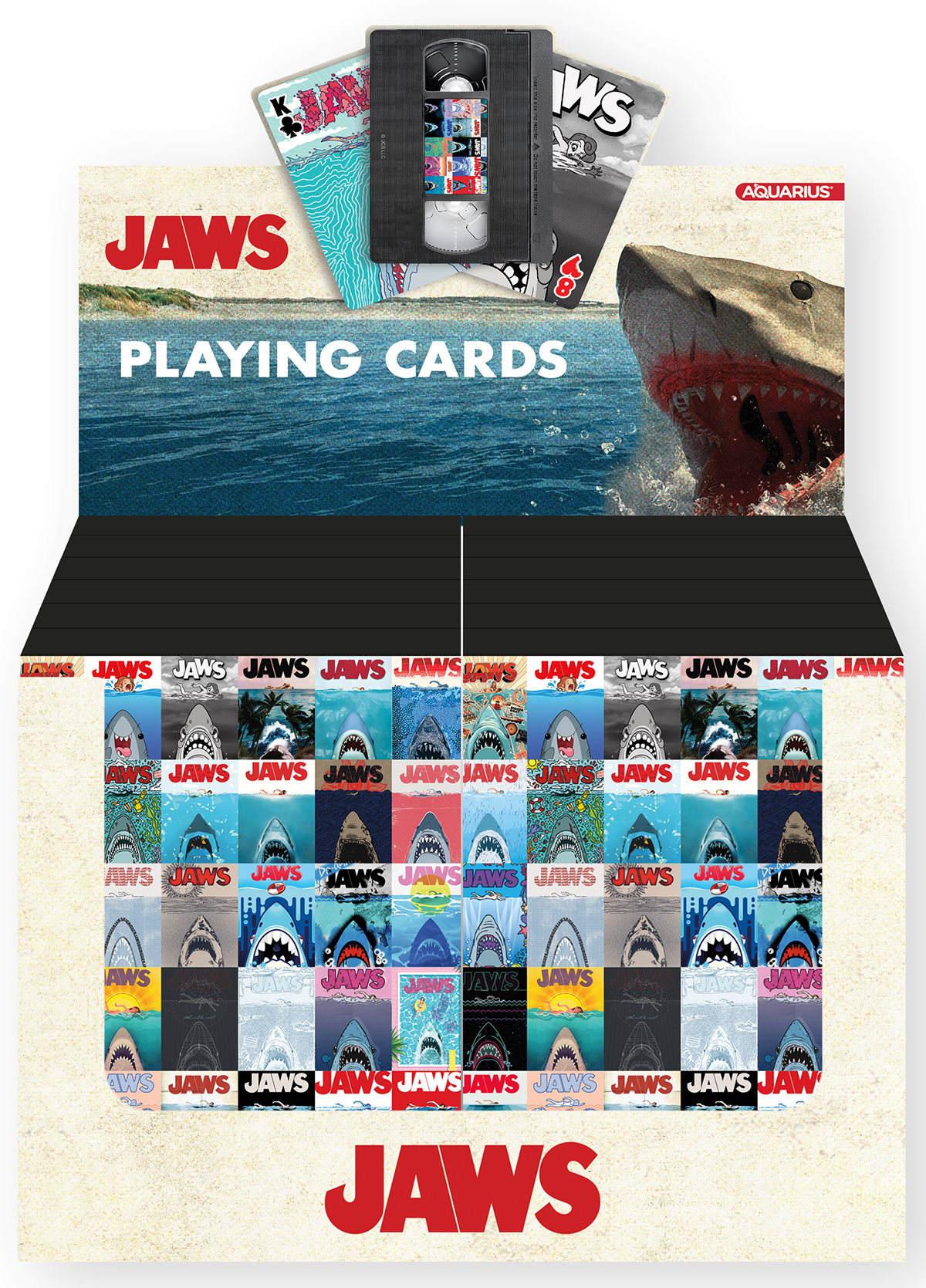 Tubarão Decks (Jaws) 50 years in VHS box and with bites