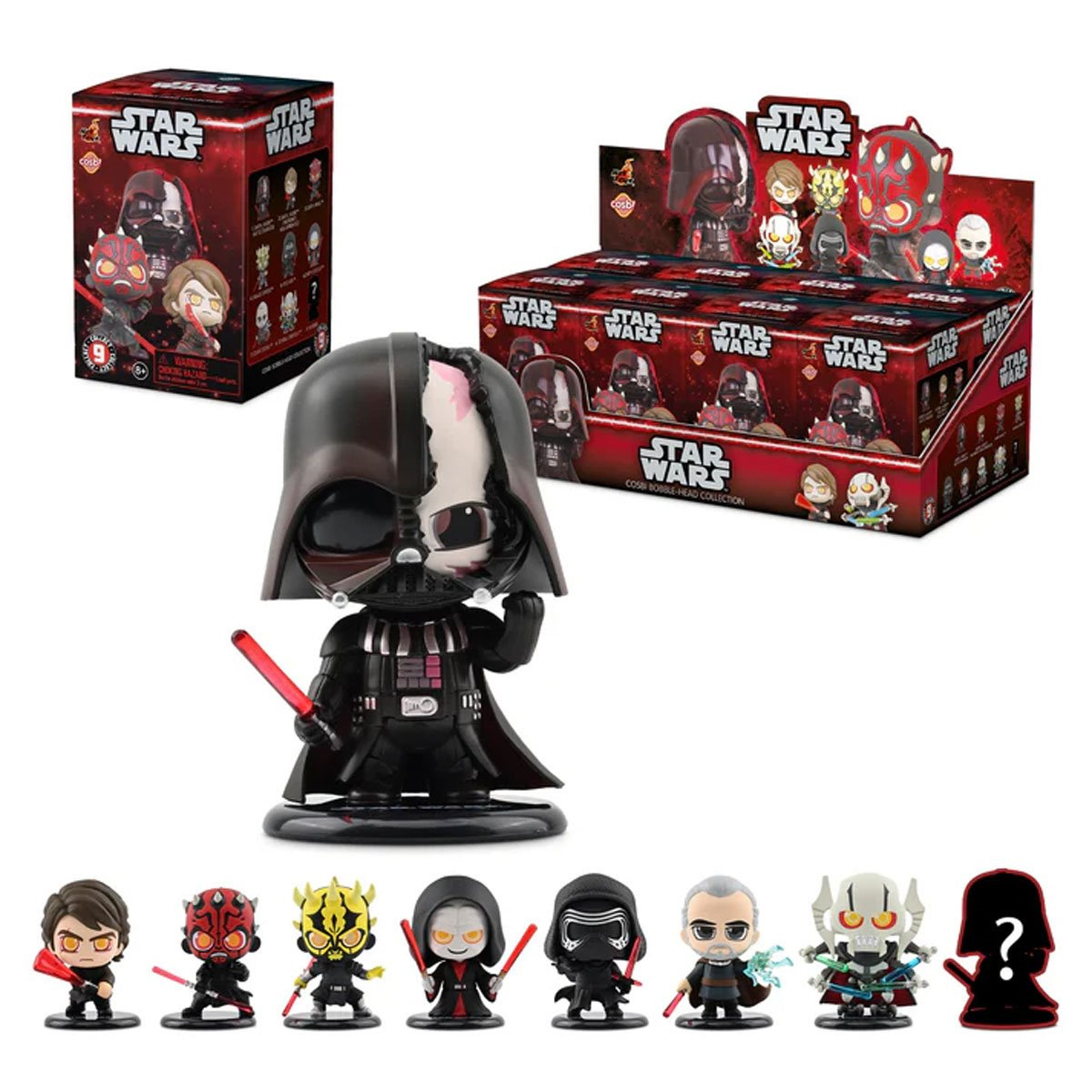 Mini Bobble Heads Star Wars with the dark side of the force