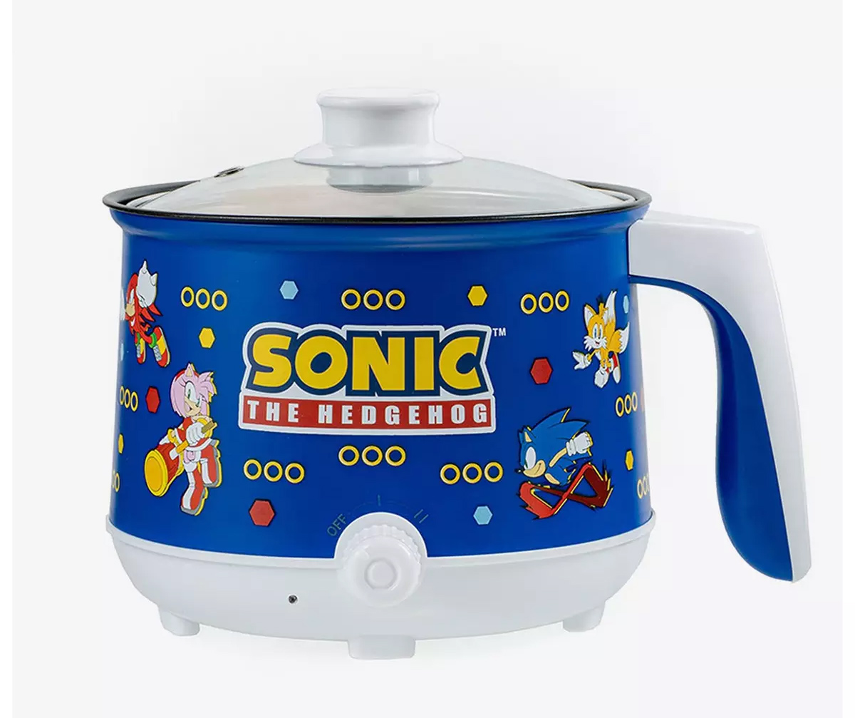Electric Power Sonic The Hedgehog with 2 Bowls of Ramen
