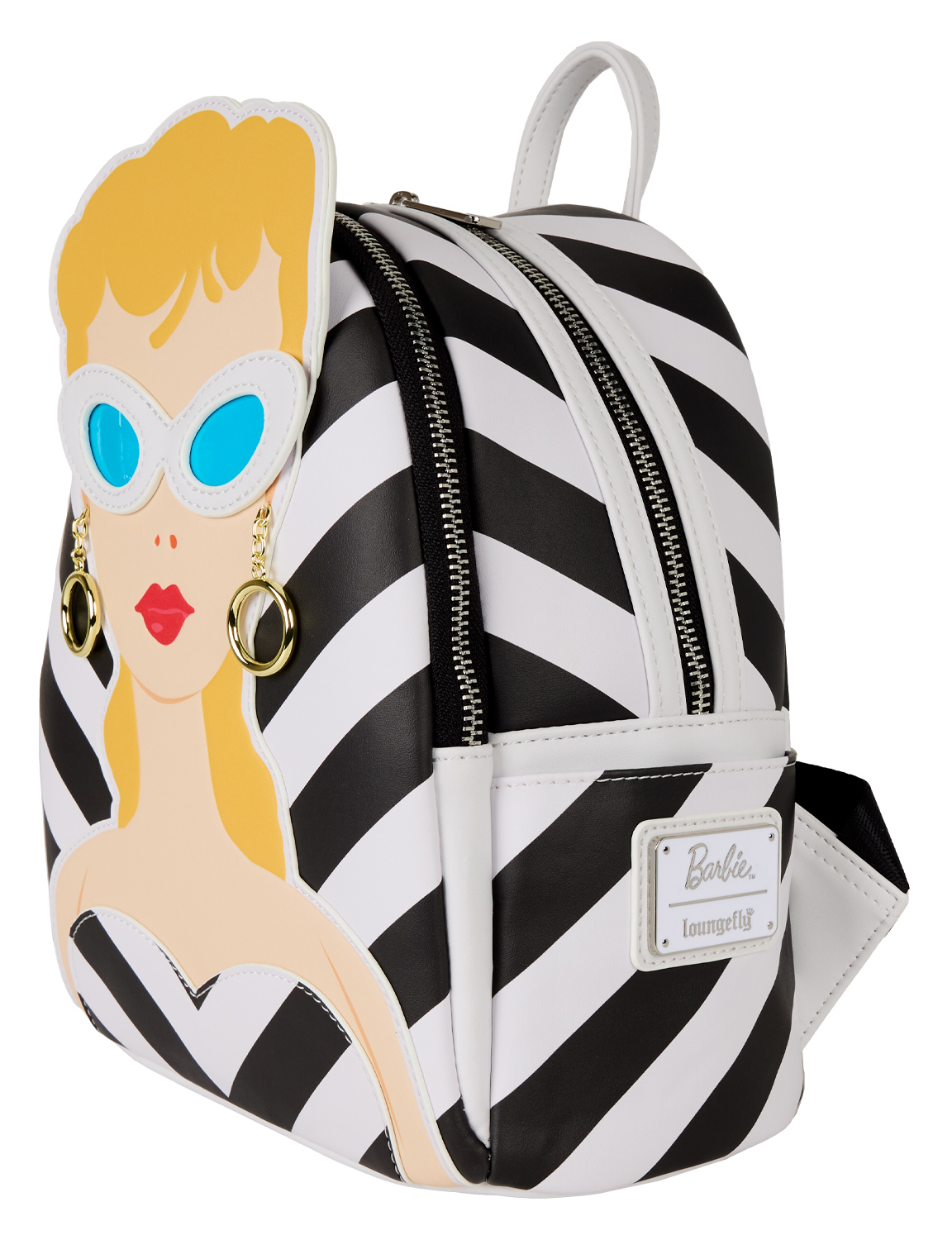Classic Barbie Mini-Hochilla 1959 with black and white Chevron swimsuit