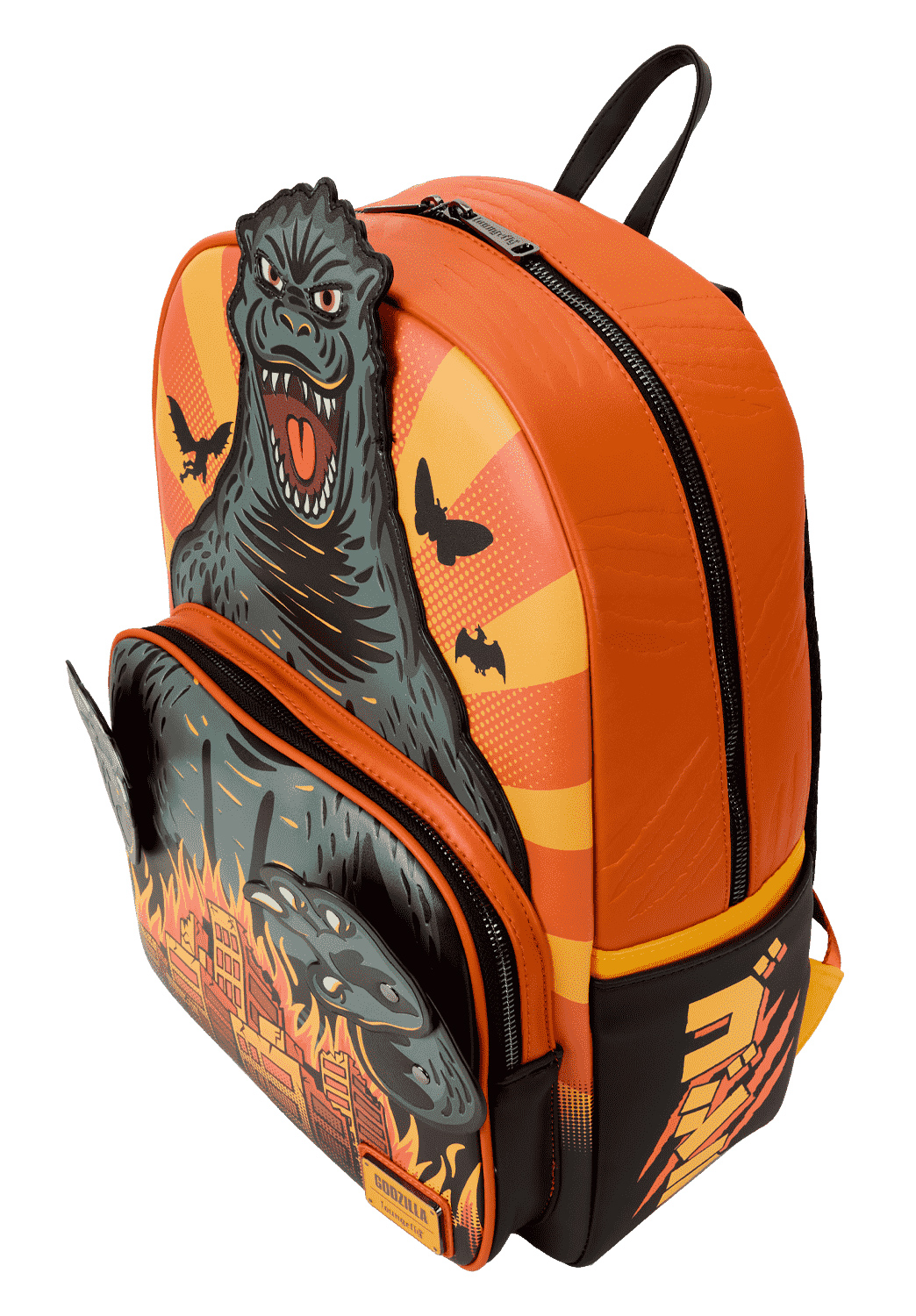 GODZILLA ATTACK LAPTOP Backpack with Flame City