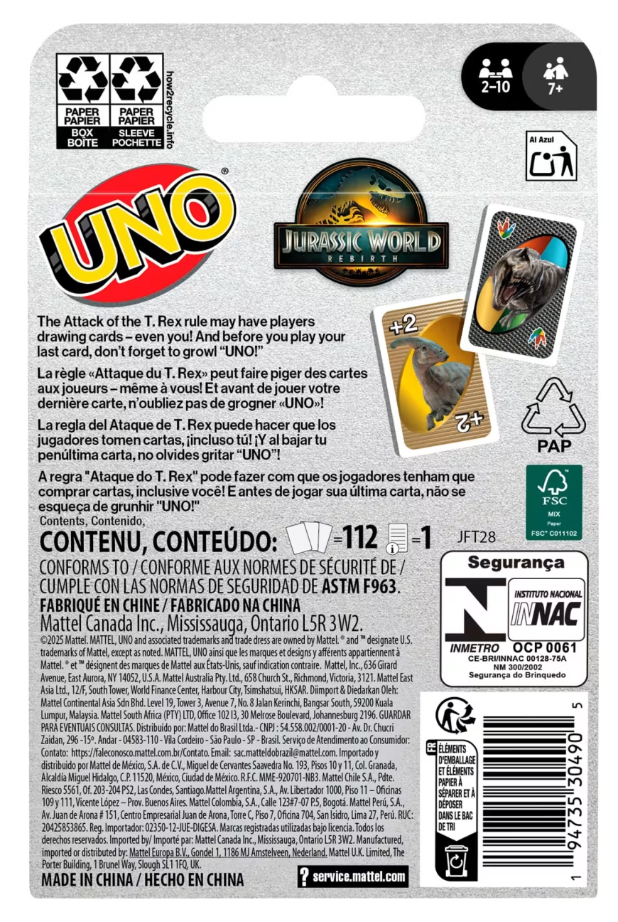 Uno jurassic world card game: restart