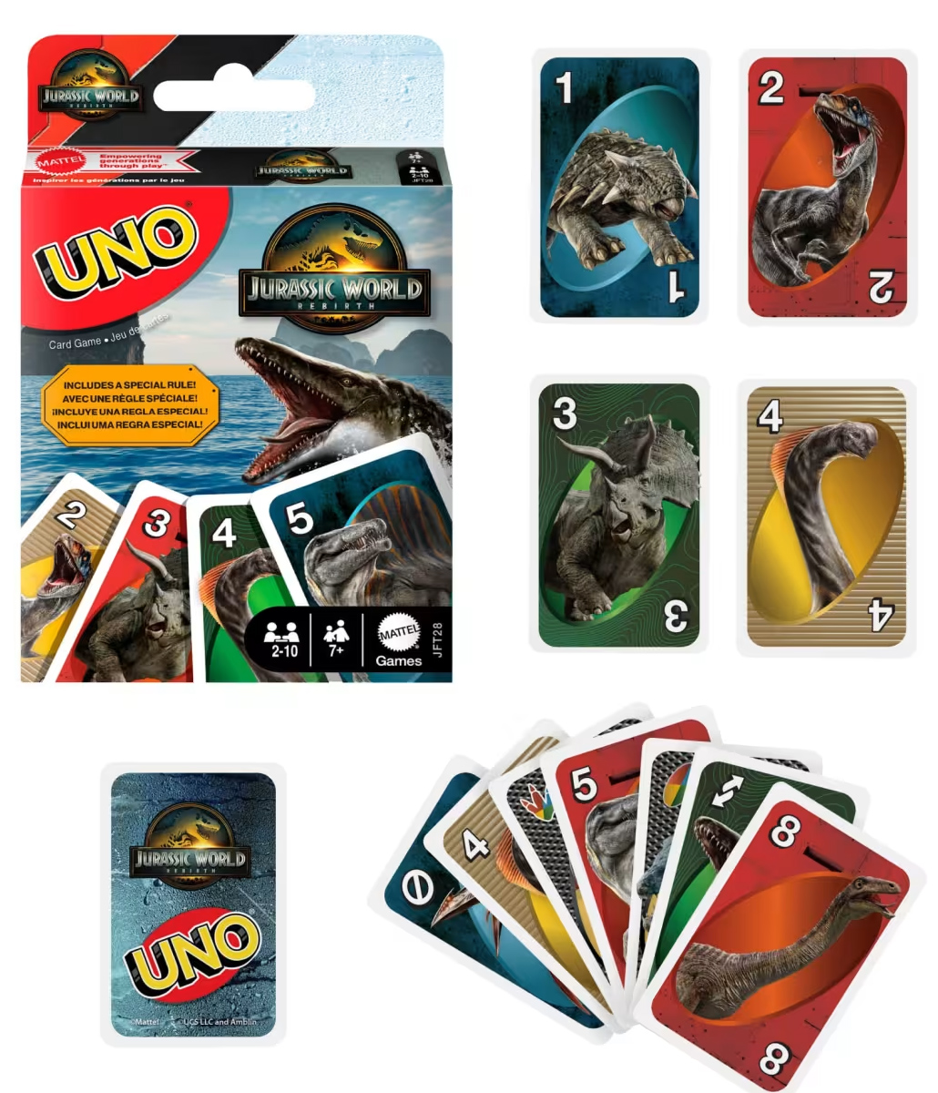Uno jurassic world card game: restart