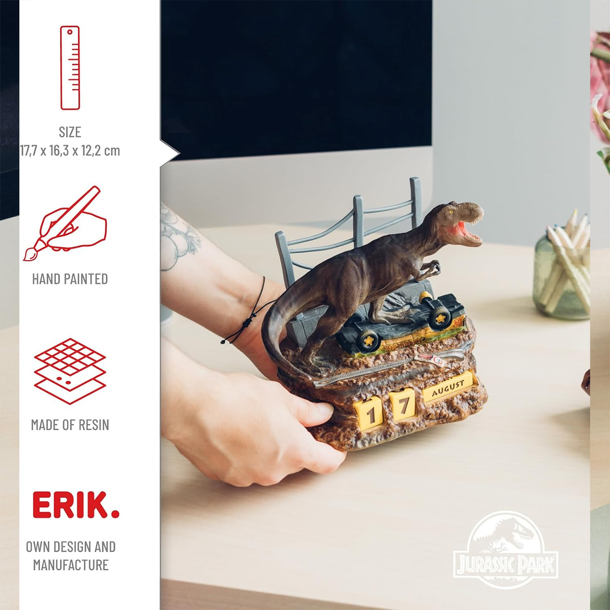 Perpetual Calendar Jurassic Park: T-Rex escape