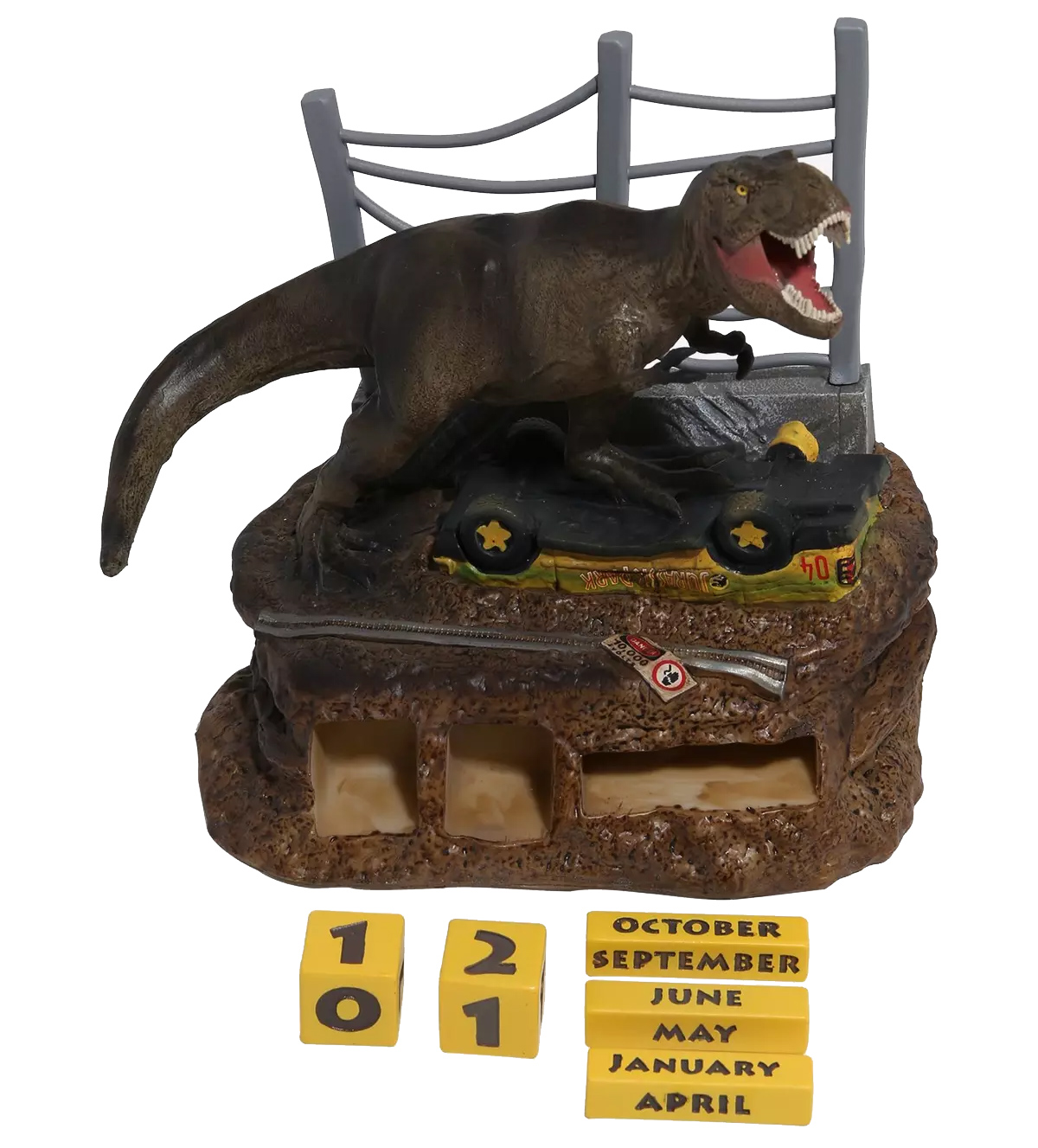 Perpetual Calendar Jurassic Park: T-Rex escape