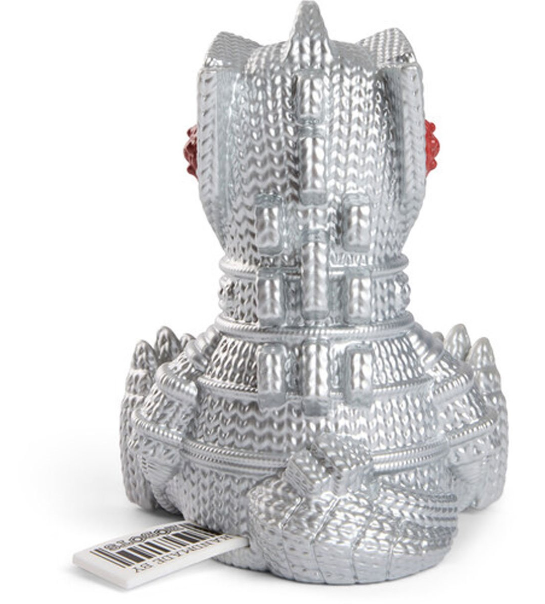 Monsters Mechagodzilla and Mothra handmade by robots imitating crochet amigurumi (Godzilla)