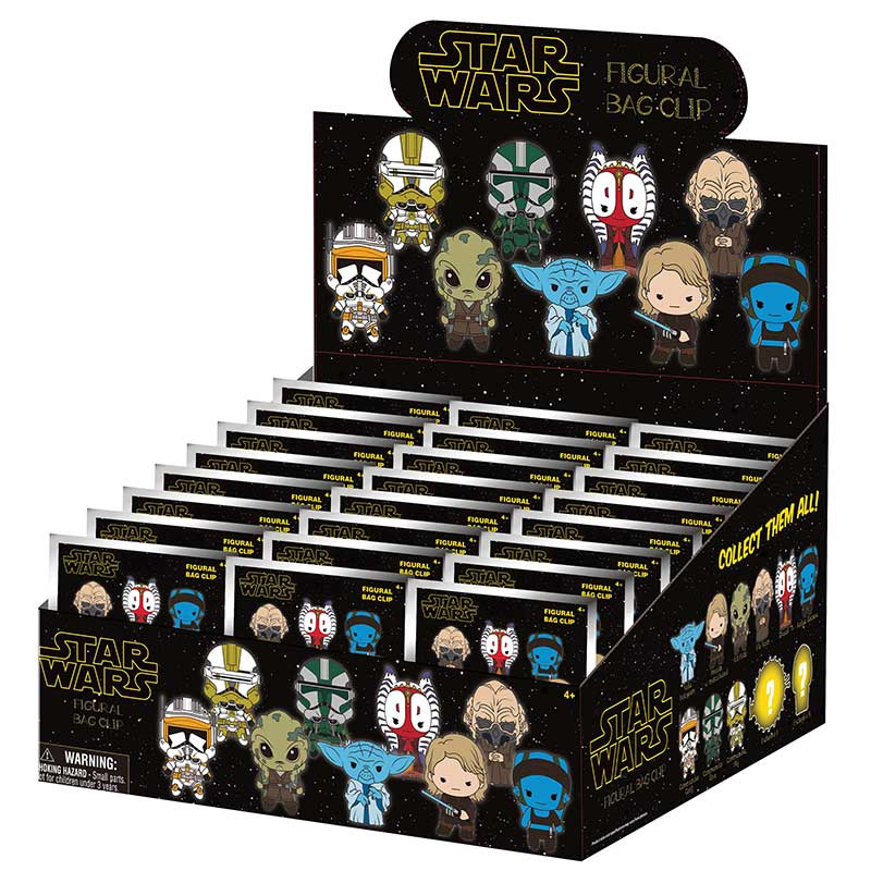 Star Wars Episode III Keychains: The Revenge of Sith 3D Figural Bag CLIPs