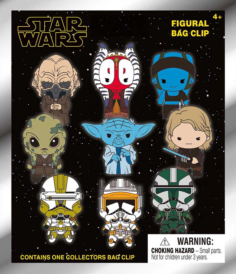 Star Wars Episode III Keychains: The Revenge of Sith 3D Figural Bag CLIPs