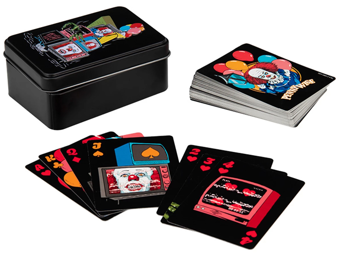 Pennywise clown deck of the miniseries it - A cousin of fear in can box