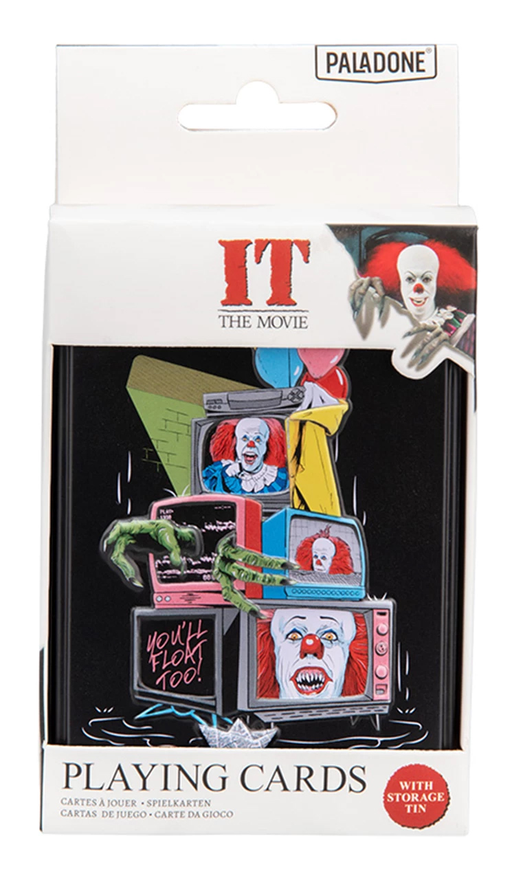 Pennywise clown deck of the miniseries it - A cousin of fear in can box