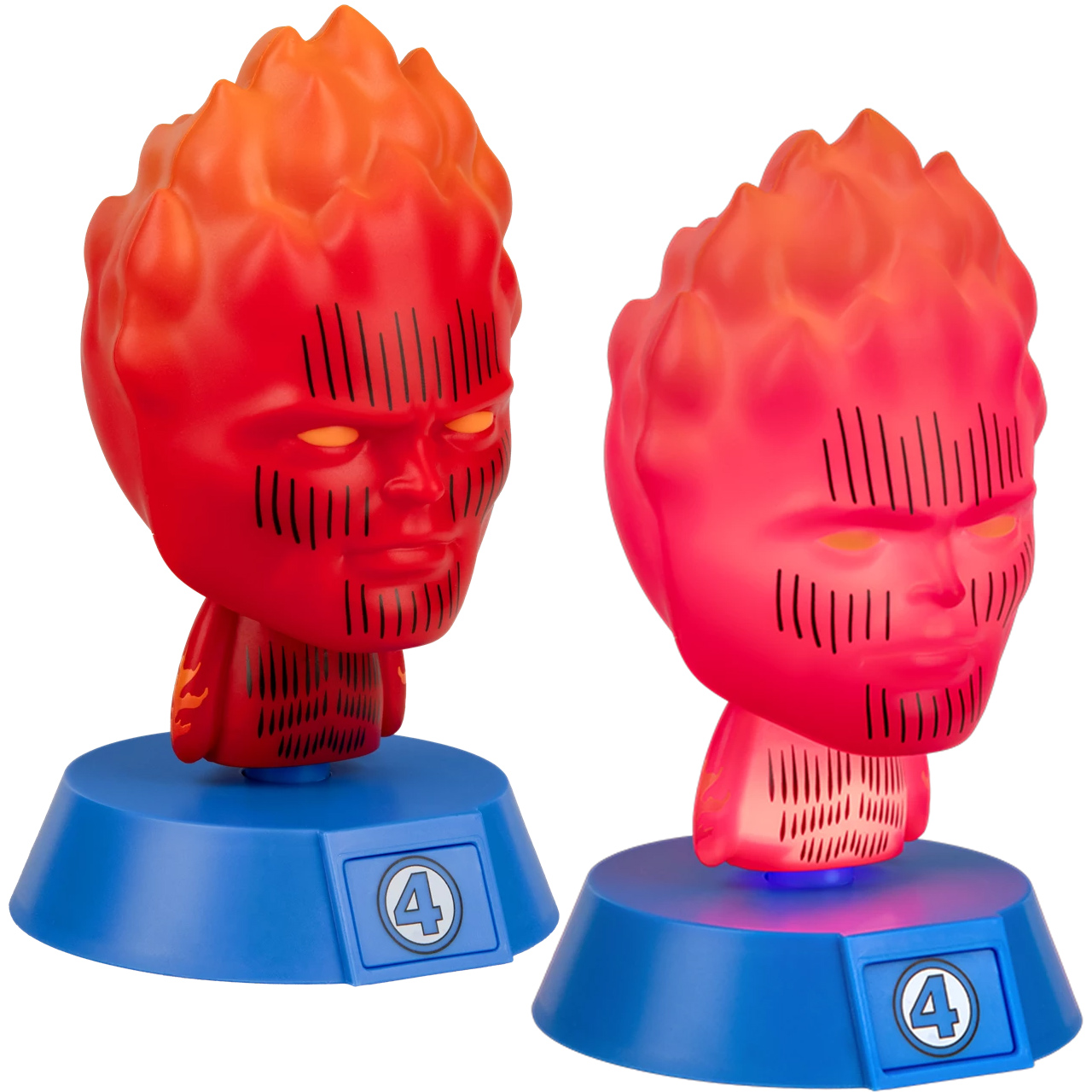 Fantastic Four Luminaires with Human Torch and Thing Icon Lights