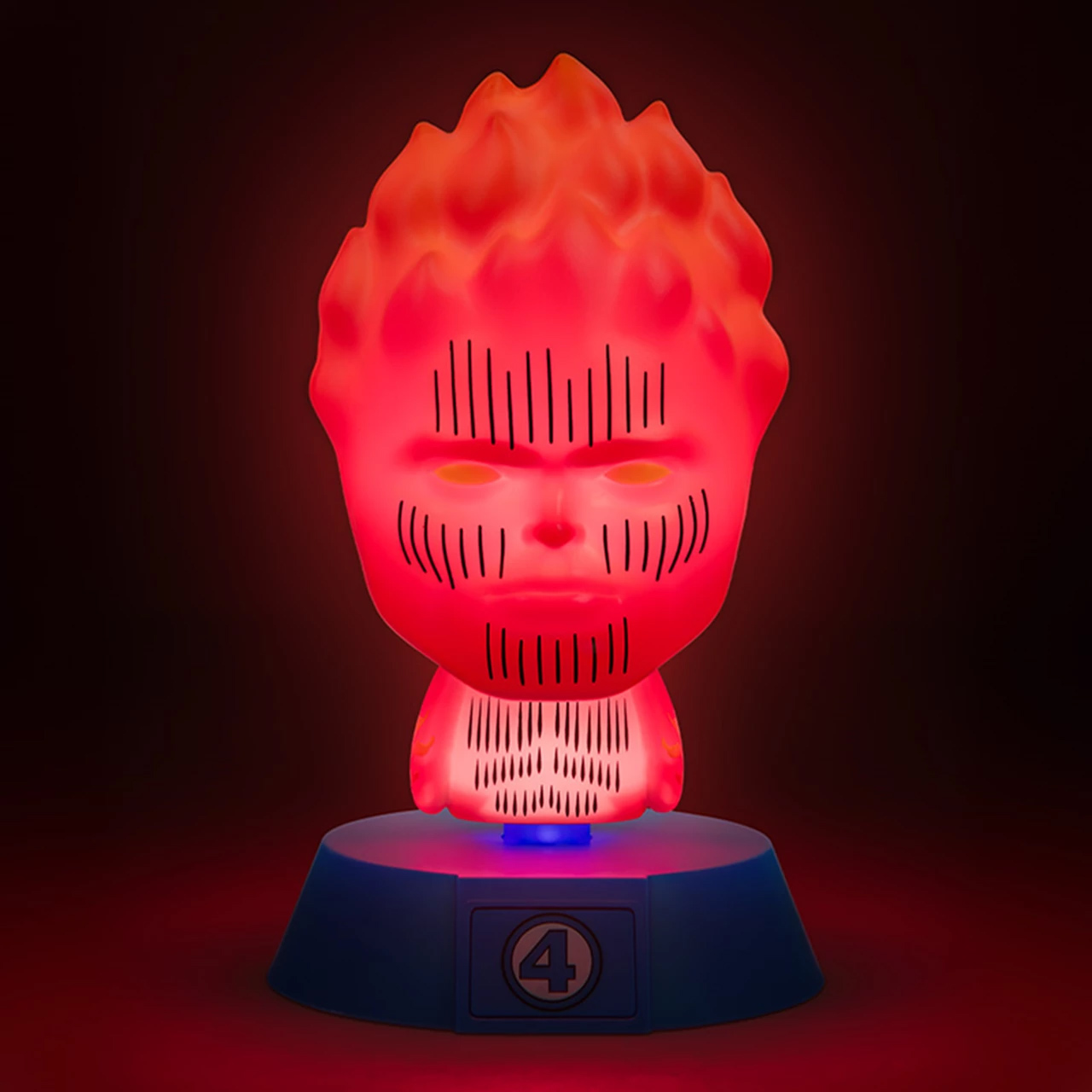 Fantastic Four Luminaires with Human Torch and Thing Icon Lights