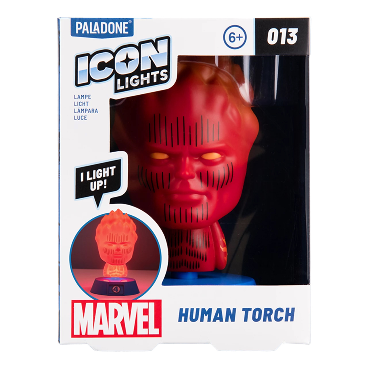 Fantastic Four Luminaires with Human Torch and Thing Icon Lights