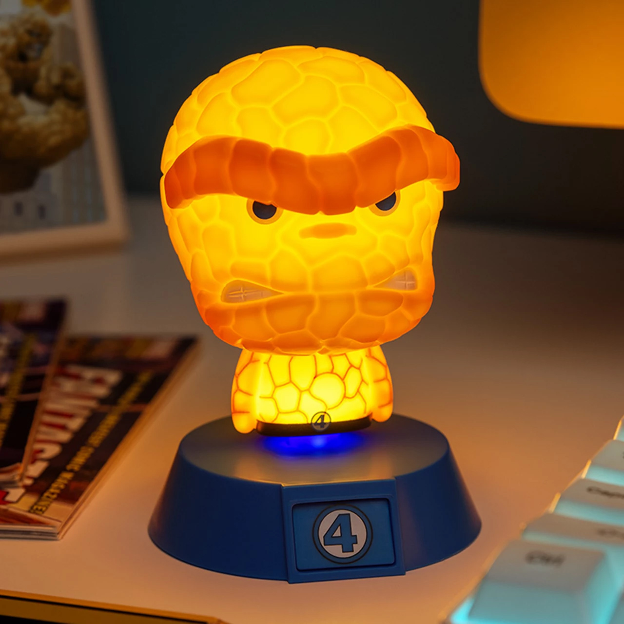 Fantastic Four Luminaires with Human Torch and Thing Icon Lights
