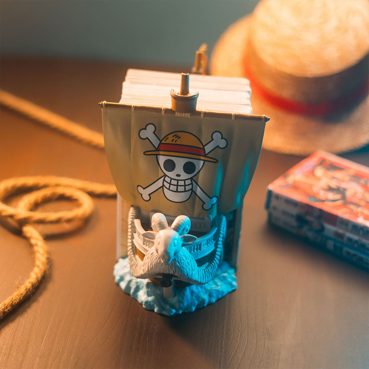 Book Support Pirate Ship Going Merry Bookends from the One Piece series