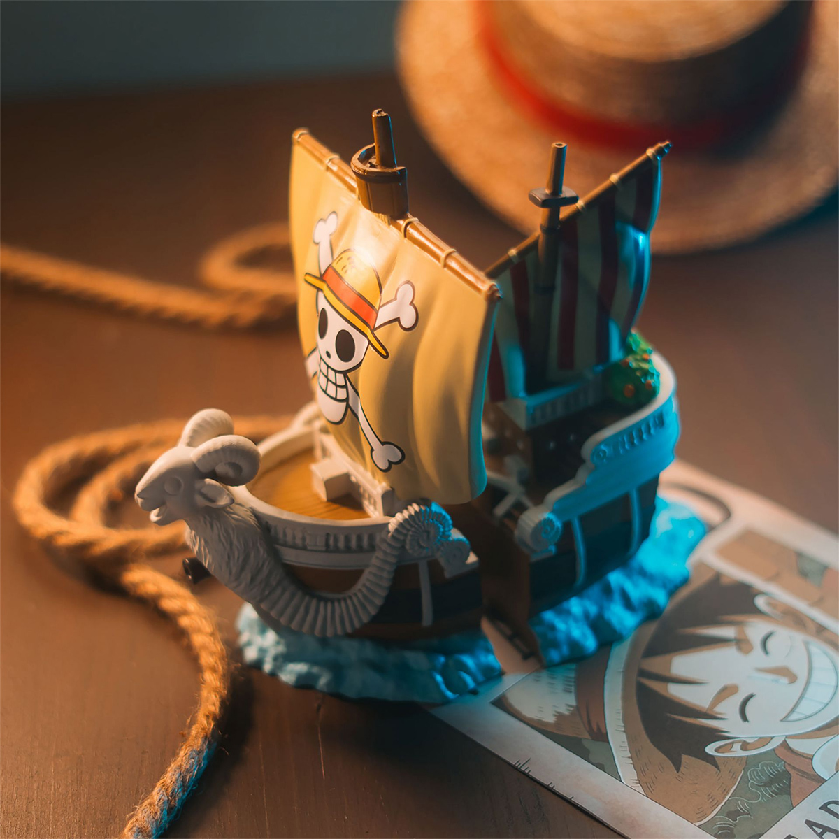 Book Support Pirate Ship Going Merry Bookends from the One Piece series
