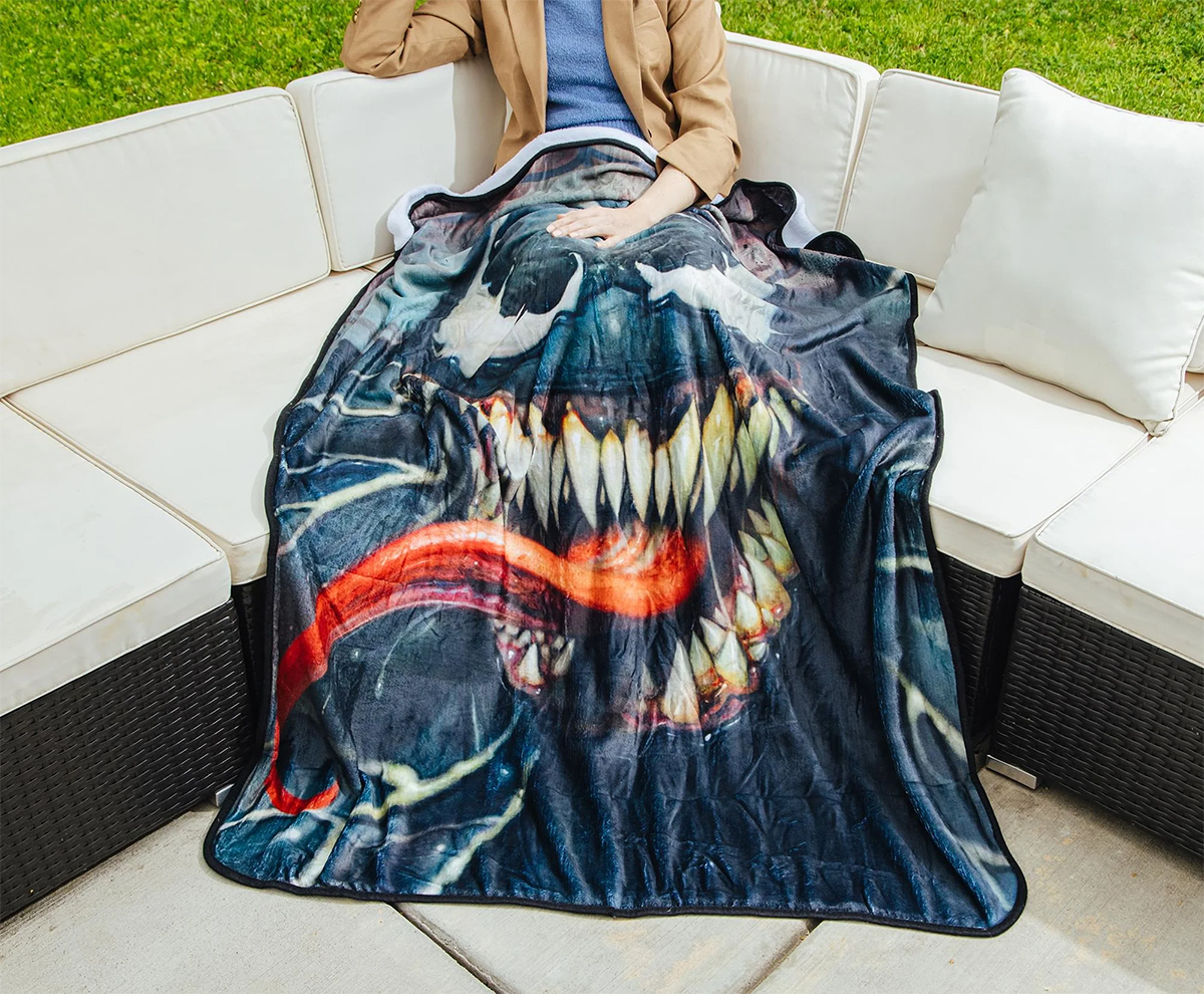 Symbição Venom Marvel Lance Blanket