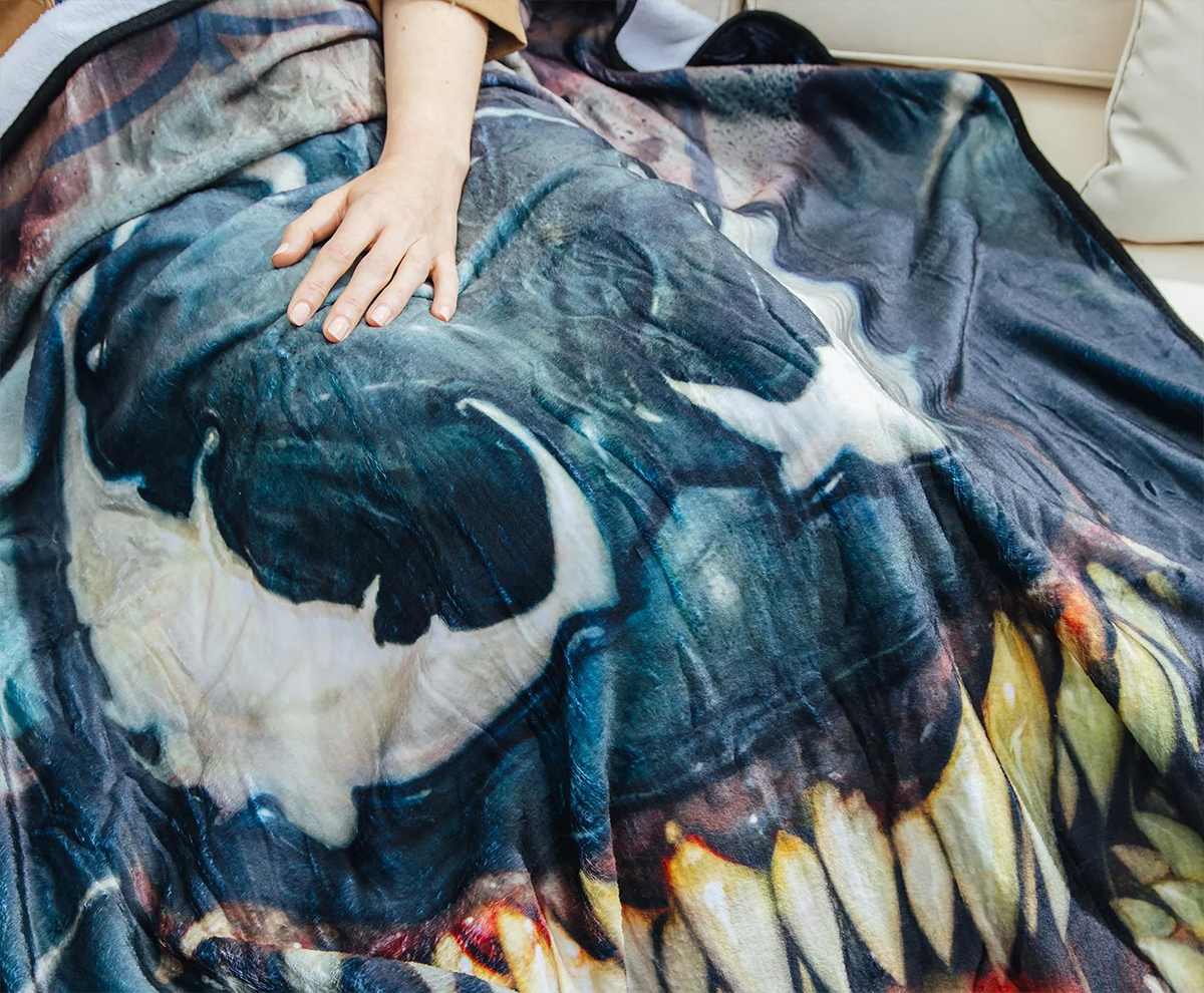 Symbição Venom Marvel Lance Blanket