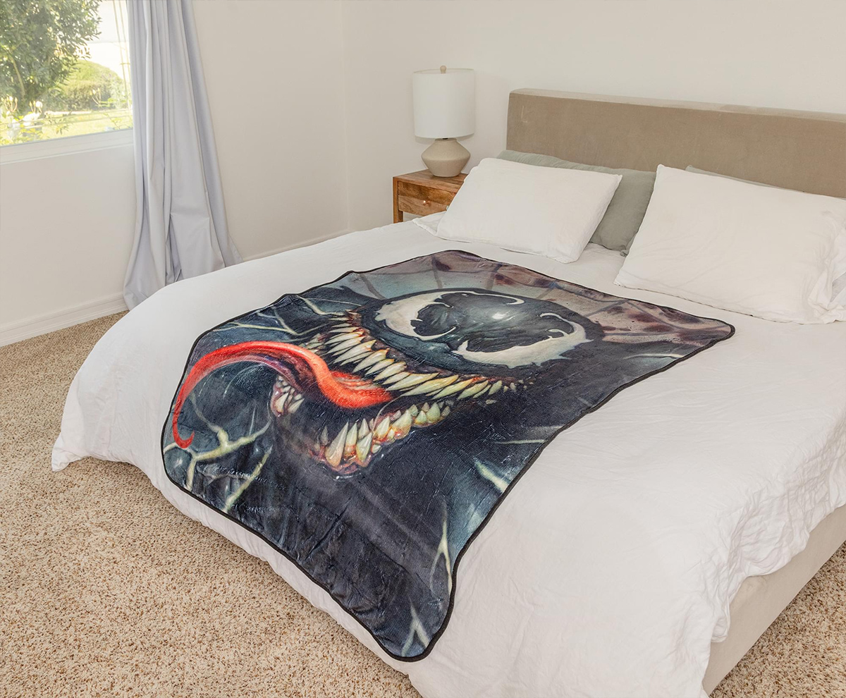 Symbição Venom Marvel Lance Blanket