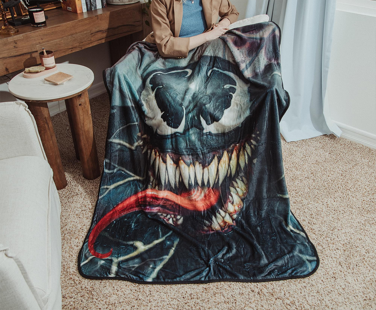 Symbição Venom Marvel Lance Blanket
