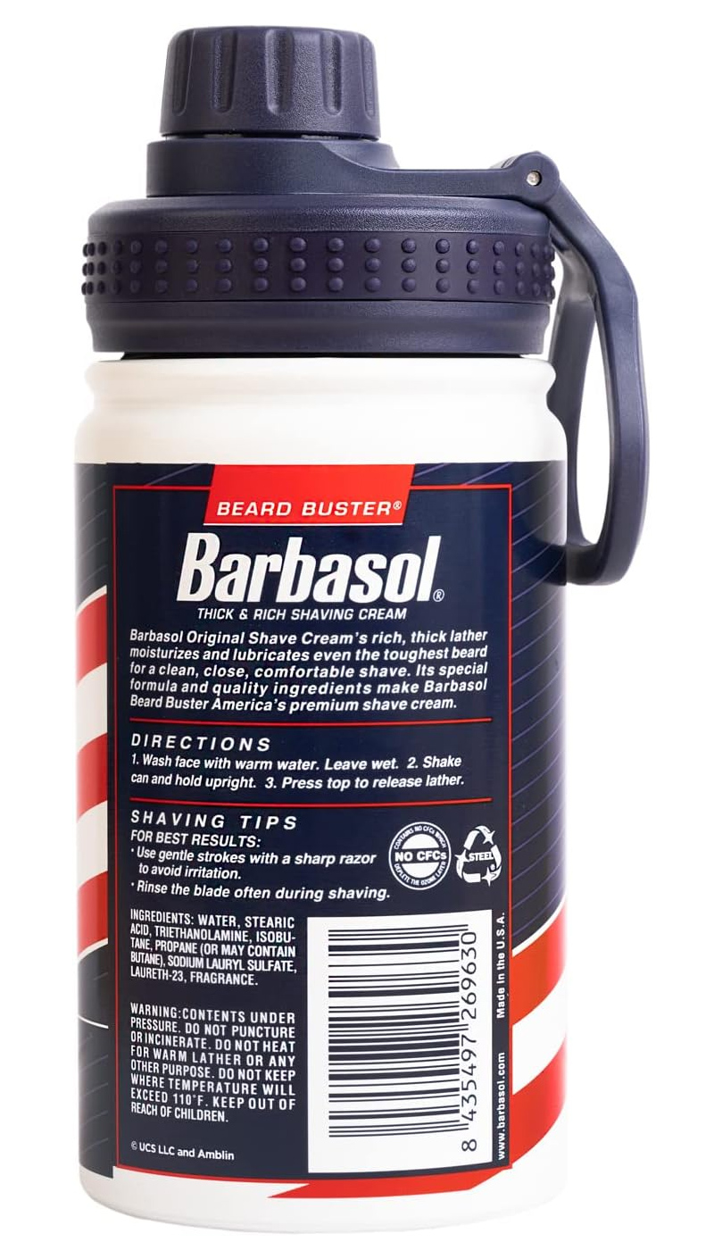 Thermal bottle of shaving cream “Barbasol Cryogenics Canister” by Jurassic Park