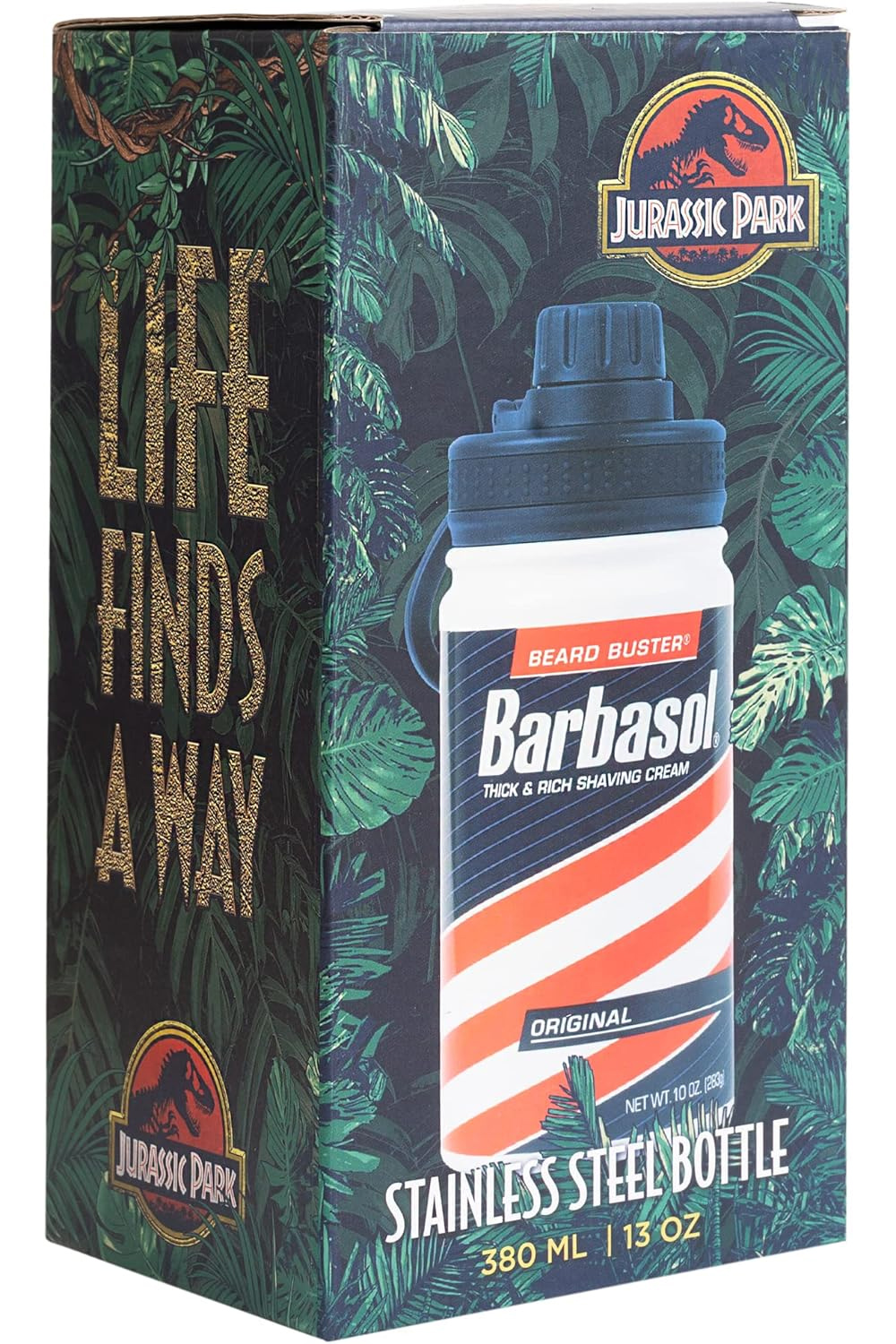 Thermal bottle of shaving cream “Barbasol Cryogenics Canister” by Jurassic Park