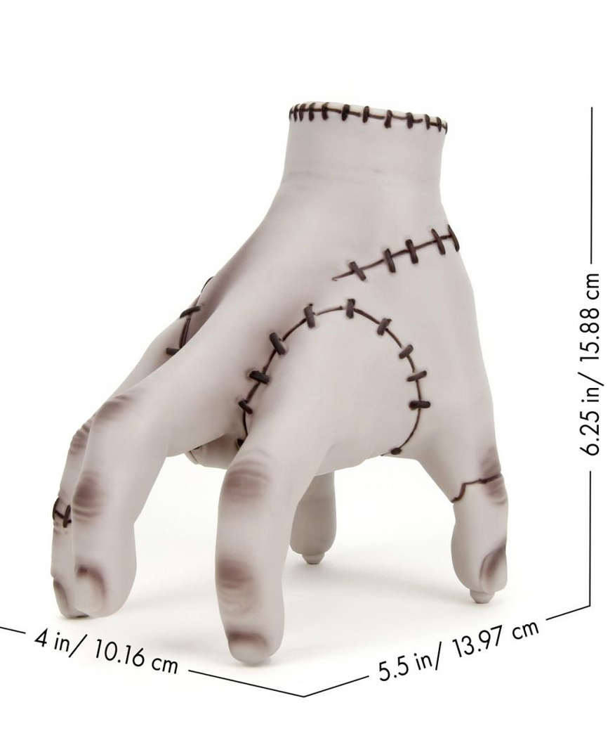 Hand (Thing) with remote control of the Wandinha series (Wednesday)